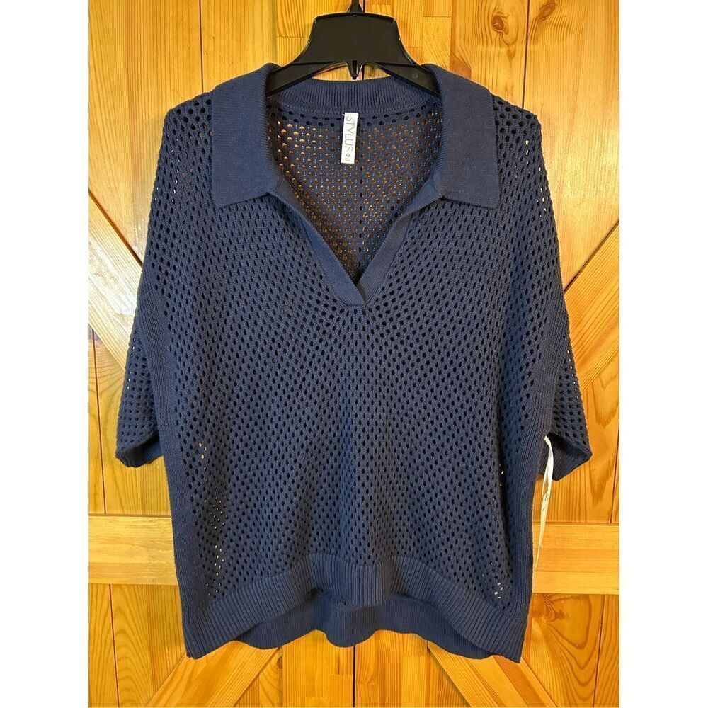 Stylus Womens Short Sleeve Polo Shirt Size XXL nwt (0239)